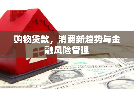 清涧购物贷款，消费新趋势与金融风险管理