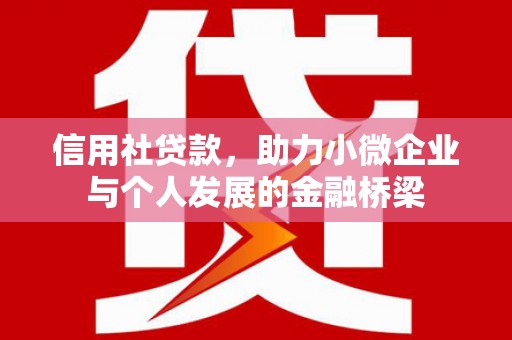 清涧信用社贷款，助力小微企业与个人发展的金融桥梁