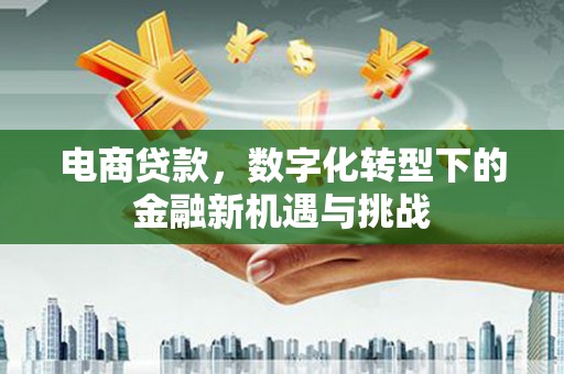 清涧电商贷款，数字化转型下的金融新机遇与挑战