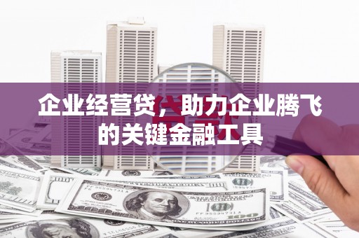 清涧企业经营贷，助力企业腾飞的关键金融工具