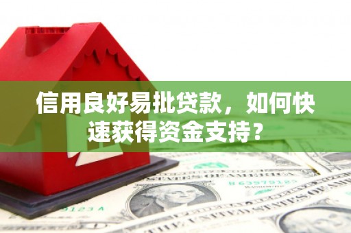 清涧信用良好易批贷款，如何快速获得资金支持？