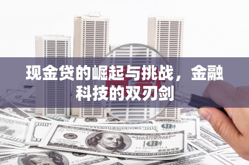 清涧现金贷的崛起与挑战，金融科技的双刃剑