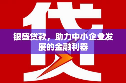 清涧银盛贷款，助力中小企业发展的金融利器