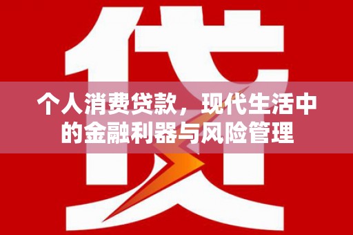 清涧个人消费贷款，现代生活中的金融利器与风险管理