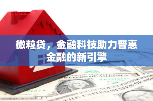 清涧微粒贷，金融科技助力普惠金融的新引擎
