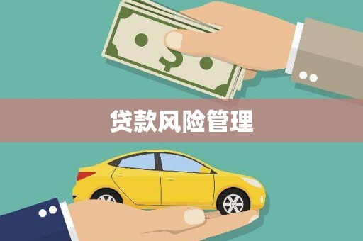 清涧贷款风险管理
