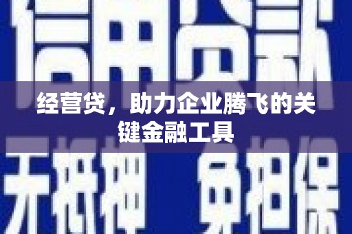 清涧经营贷，助力企业腾飞的关键金融工具