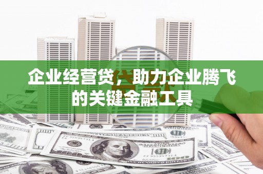 清涧企业经营贷，助力企业腾飞的关键金融工具
