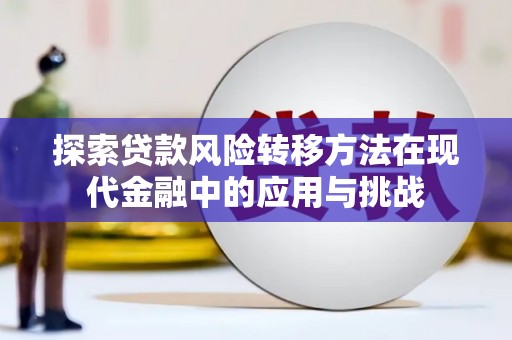 清涧探索贷款风险转移方法在现代金融中的应用与挑战