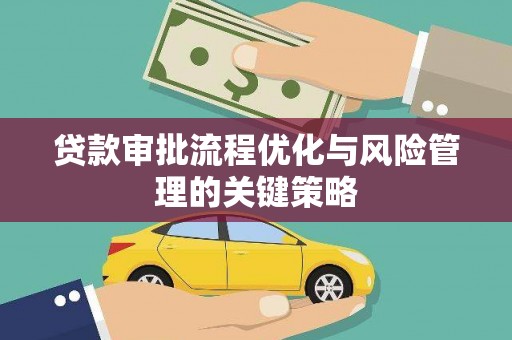 清涧贷款审批流程优化与风险管理的关键策略