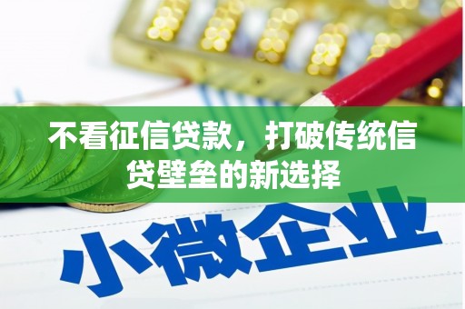 清涧不看征信贷款，打破传统信贷壁垒的新选择