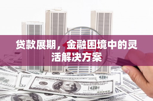 清涧贷款展期，金融困境中的灵活解决方案