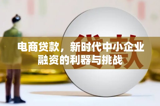 清涧电商贷款，新时代中小企业融资的利器与挑战