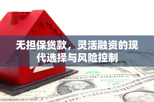 清涧无担保贷款，灵活融资的现代选择与风险控制
