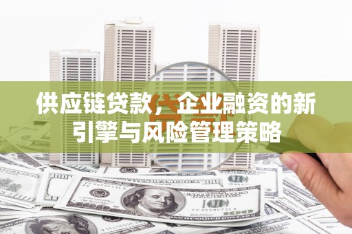 清涧供应链贷款，企业融资的新引擎与风险管理策略