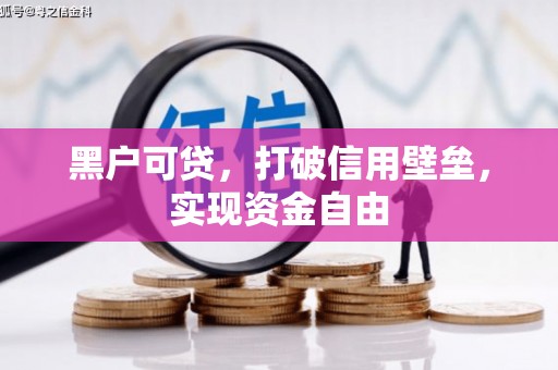 清涧黑户可贷，打破信用壁垒，实现资金自由