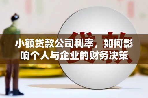 清涧小额贷款公司利率，如何影响个人与企业的财务决策