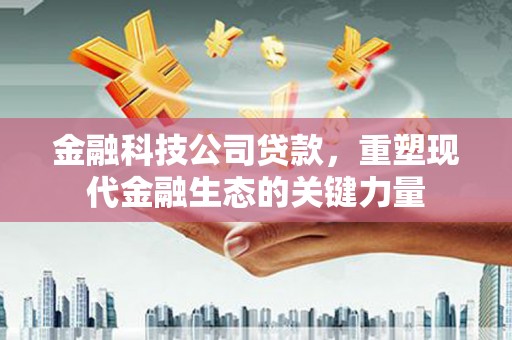 清涧金融科技公司贷款，重塑现代金融生态的关键力量