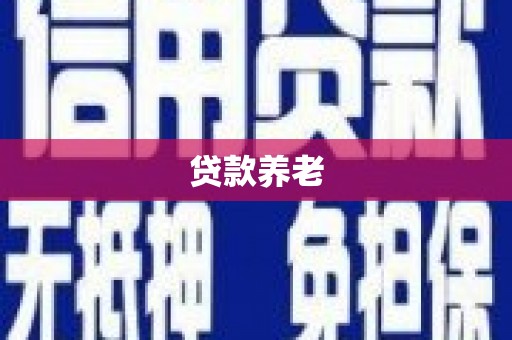 清涧贷款养老