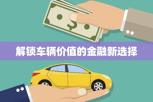 清涧解锁车辆价值的金融新选择