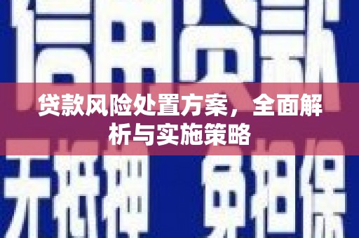 清涧贷款风险处置方案，全面解析与实施策略