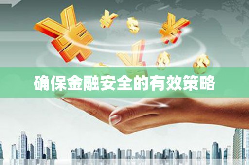 清涧确保金融安全的有效策略